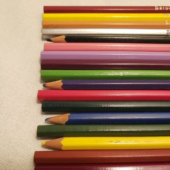 BEROL VERITHIN LEAD ART PENCILS - SET OF 24 COLORED PENCILS - 731 - TRUE VINTAGE - Picture 5 of 12